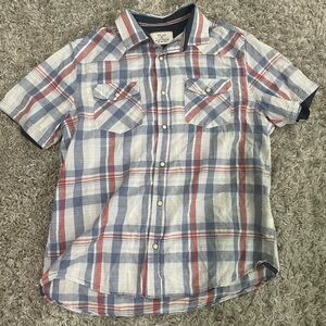 Flag & Anthem button up tee